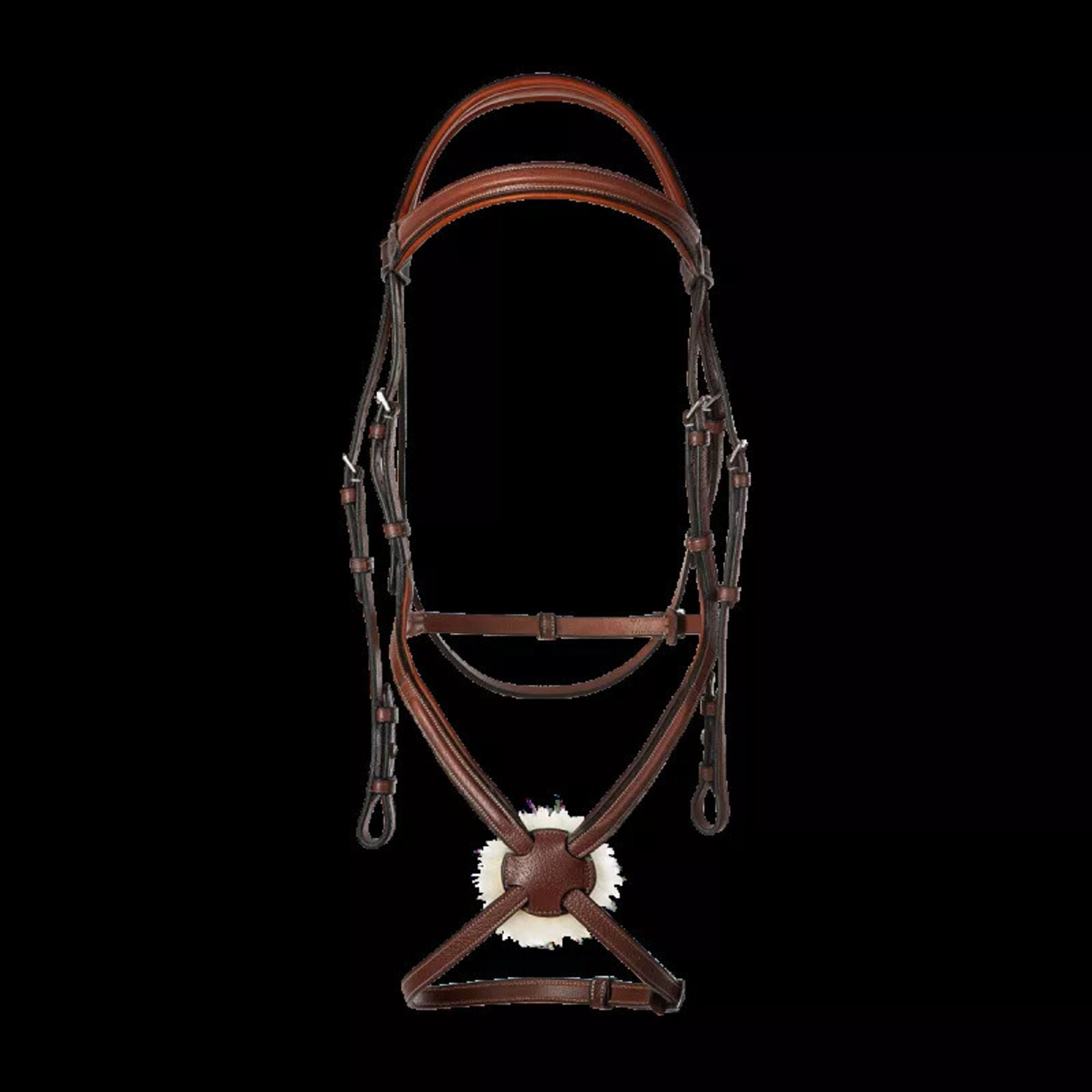 Butet BRS02 GRAINED Butet Premium Figure 8 Noseband Bridle,  includes Bridle Bag