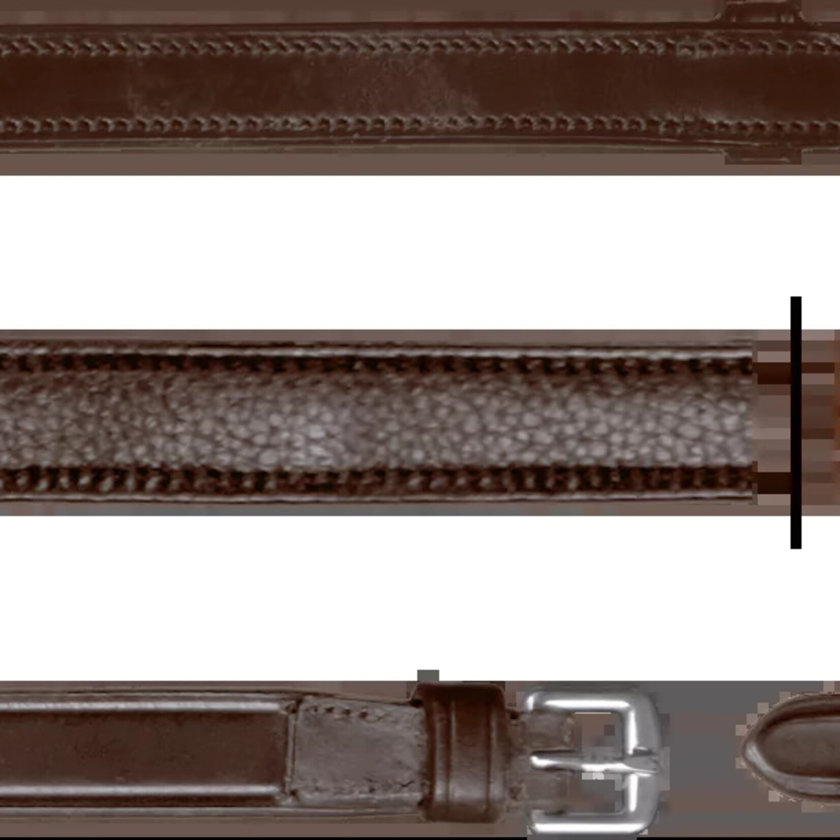 Dy'on NE05I Dy'on Dressage Flat Leather Reins 5/8” leather w/ stainless steel buckle