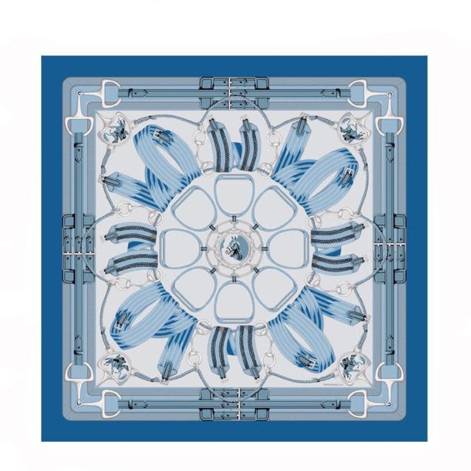 Rani Arabella Printed Cashmere Stirrups Shawl
