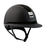 Samshield 2.0 #3 Fast Custom Samshield Miss Shield Shadowmatt Helmet w/ Alcantara Top & Band, Black Chrome Trim & Blazon, Sold as a kit with coordinating liner (sold separately)