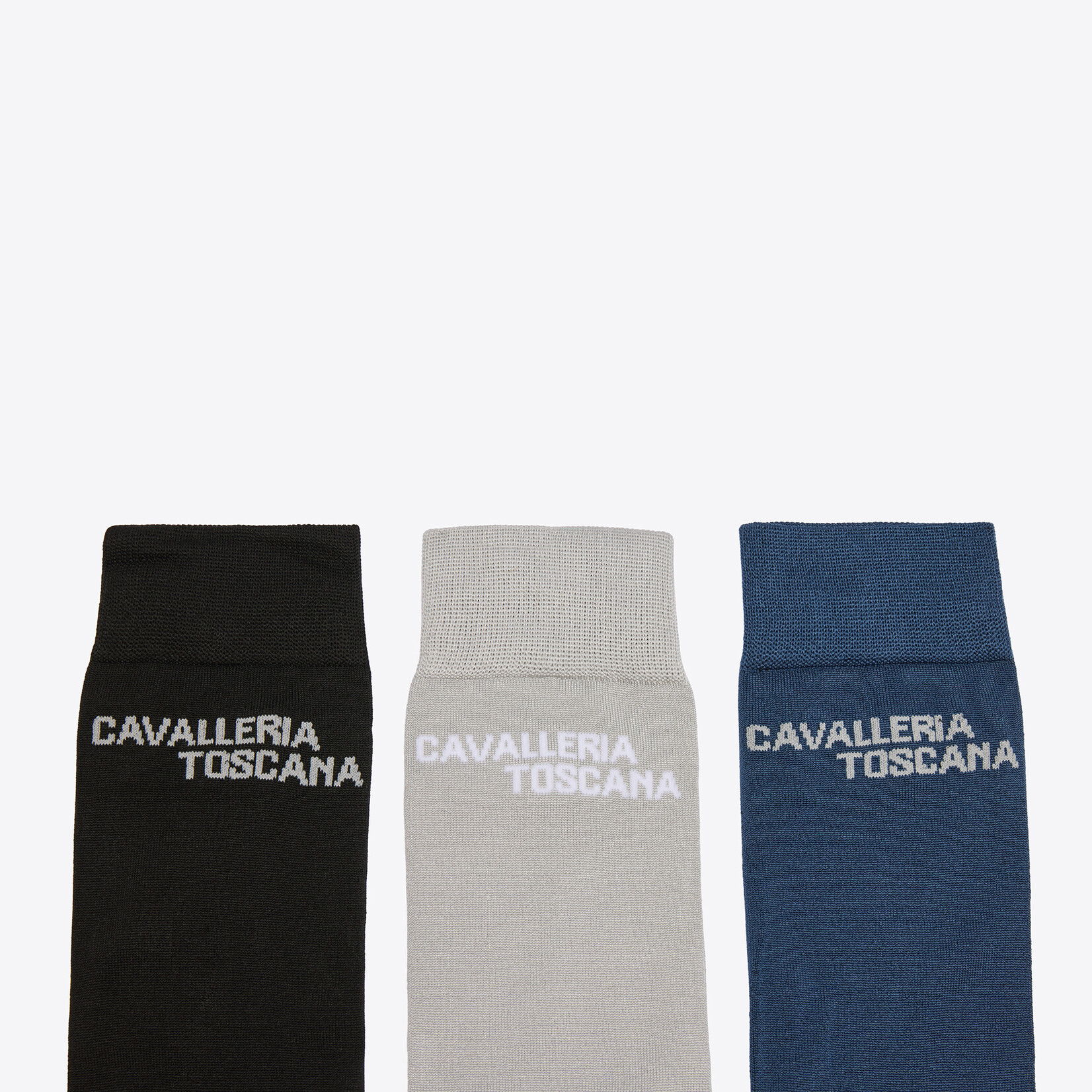 Cavalleria Toscana CZN060 Cavalleria Toscana Jacquard Logo 3 Pack Socks