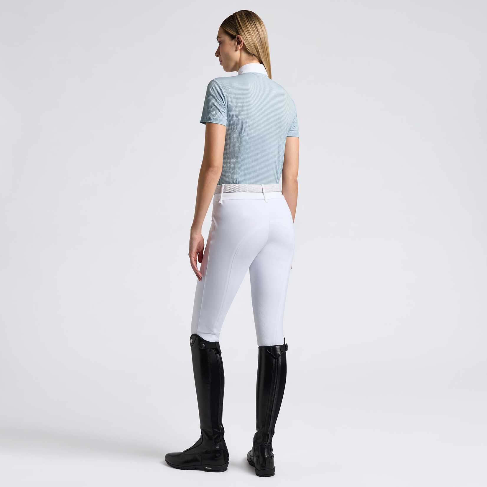 Cavalleria Toscana CAD275 Cavalleria Toscana Women's Pleated Bib Jersey S/S Competition Shirt