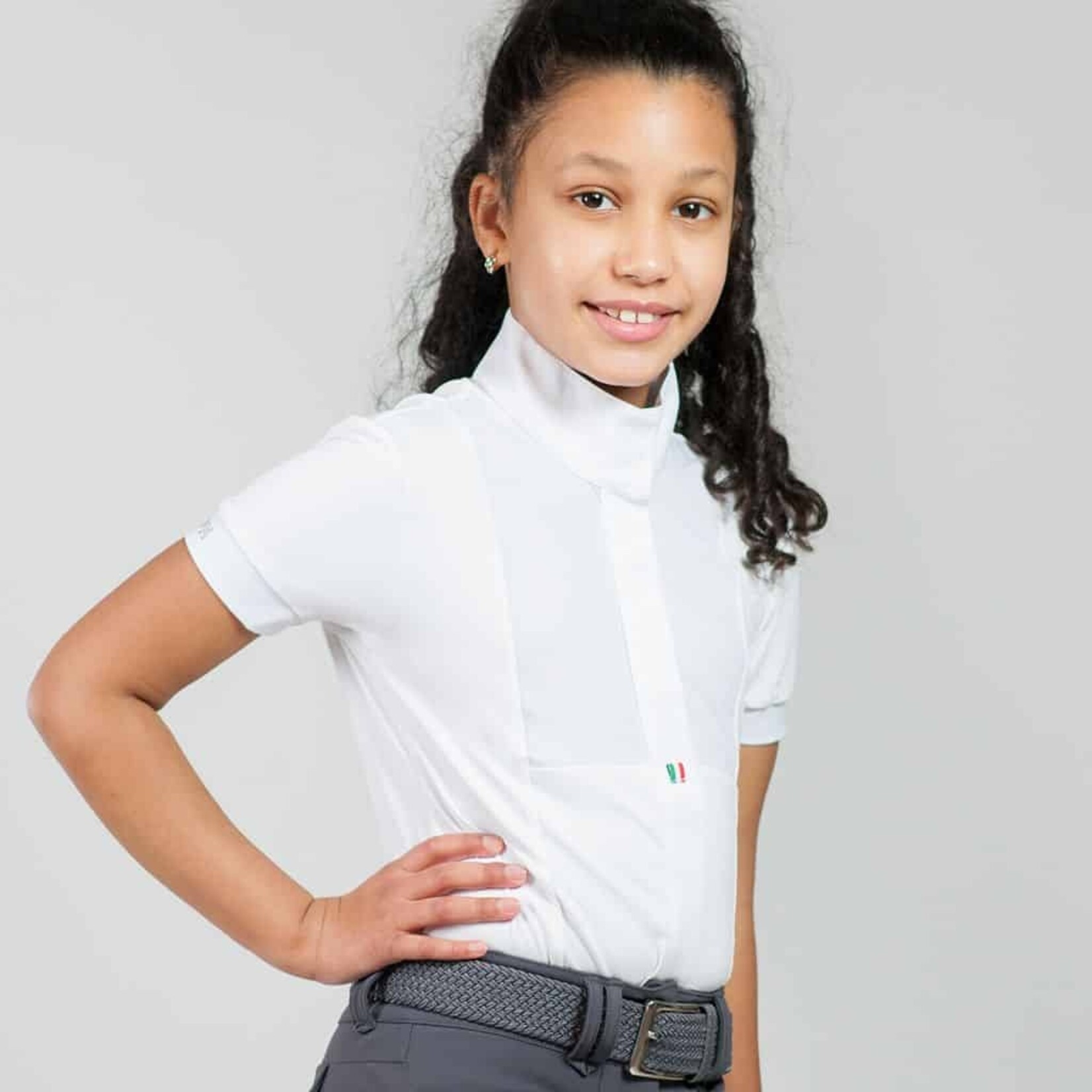 For Horses For Horses Arietta Short Sleeve Junior Show Shirt