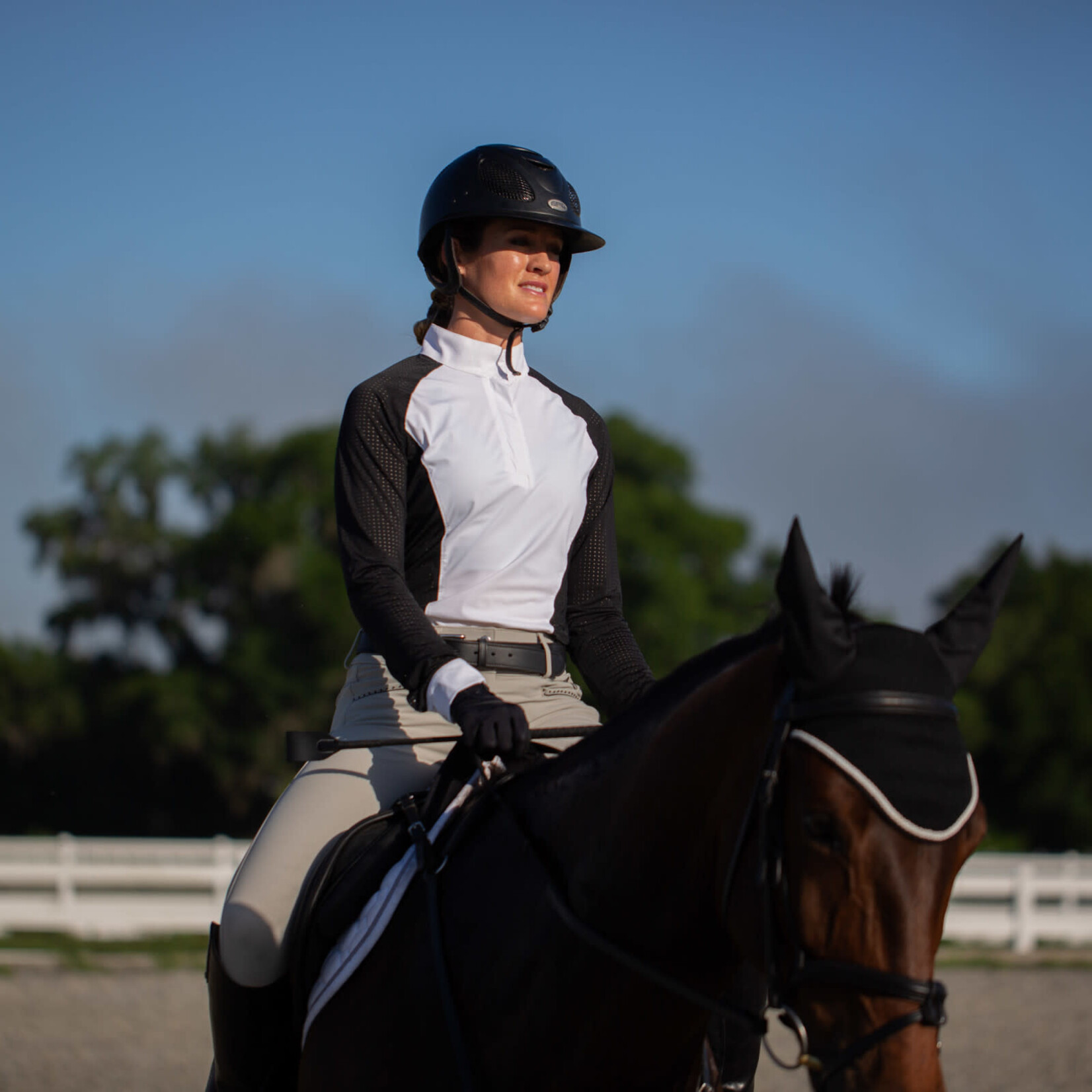 Equinavia E32025 Equinavia Sara Womens Perforated Long Sleeved Show Shirt