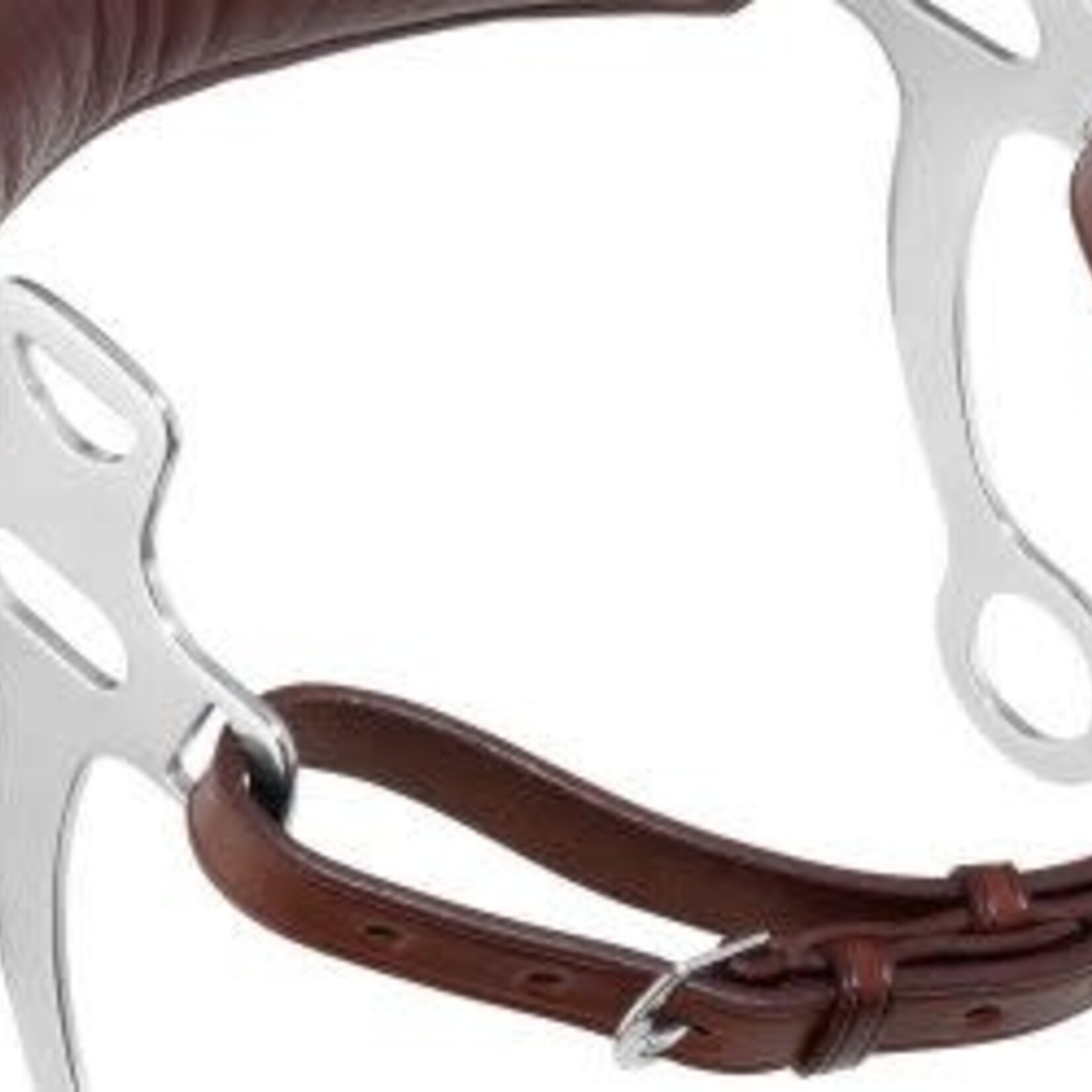 Herm Sprenger Hackamore with Leather Curb Strap and Leather Noseband, 13cm Shank