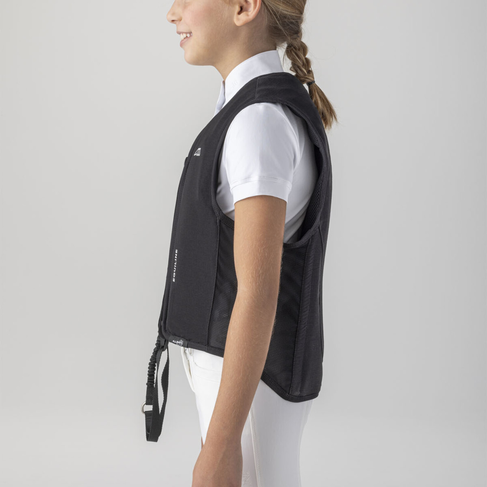 Equiline Q10106 Equiline Allshot Kid - Junior Airbag Hybrid Vest (Air Bag + Level 1 D30 Back Protector), includes 1 cartridge