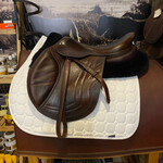 CWD #14 29112 Consigned CWD SE02 Saddle 18" TR Seat (1/2 Deep Seat) 3L Flap, PA (less fill) RT (cut back at shoulders), includes cwd cover