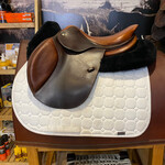 CWD #07 1787 Consigned CWD SE01 Saddle 17" TC Seat (Flat) 2L Flap, PA (less fill) RT (cut back at shoulders)