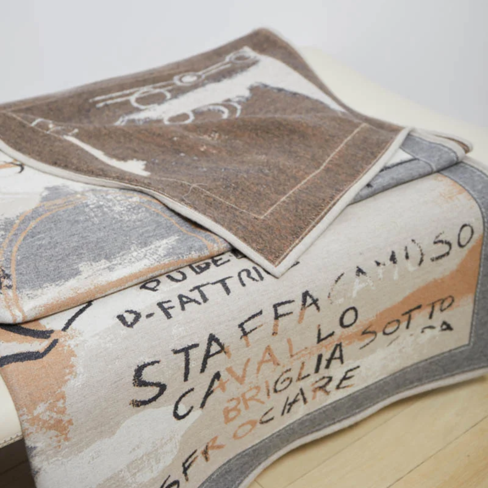 Rani Arabella Cashmere Silk Wool Jacquard Throw