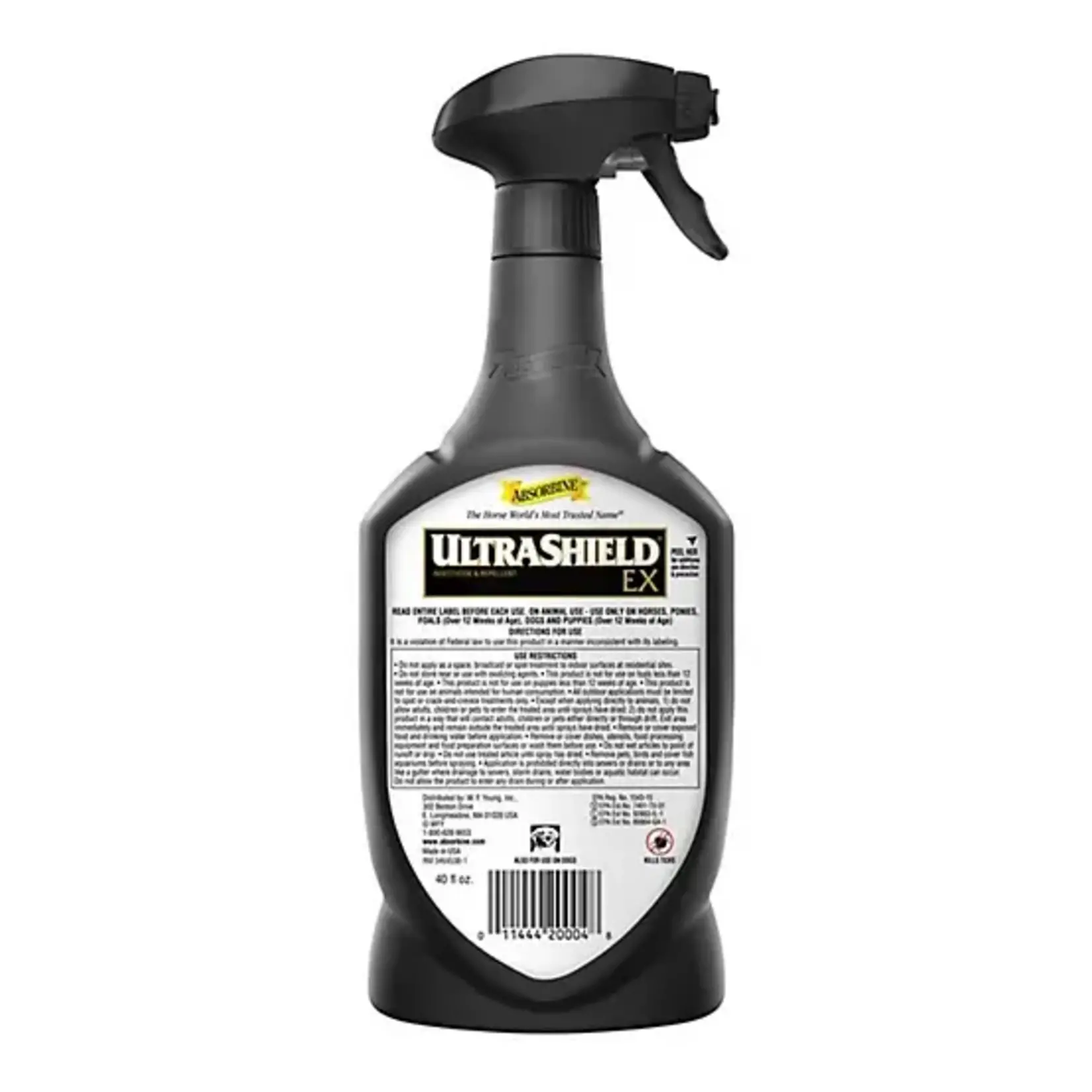 Absorbine Ultra Shield Ex Fly Spray- Quart 32 Oz. Spray