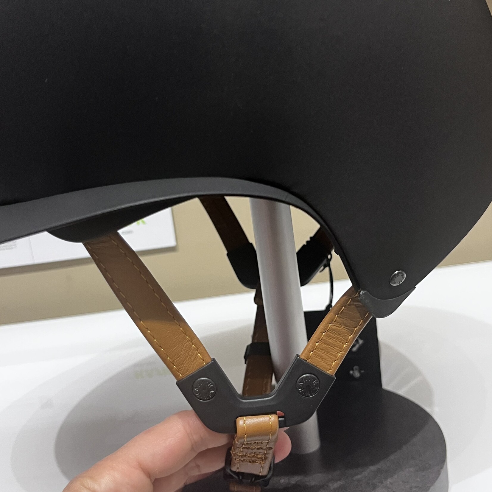 KASK Equestrian Custom Kask WG11 Star Lady Hunter Helmet w/ Light Brown Leather Chin Strap-Sold as a kit with coordinating liner (sold separately)