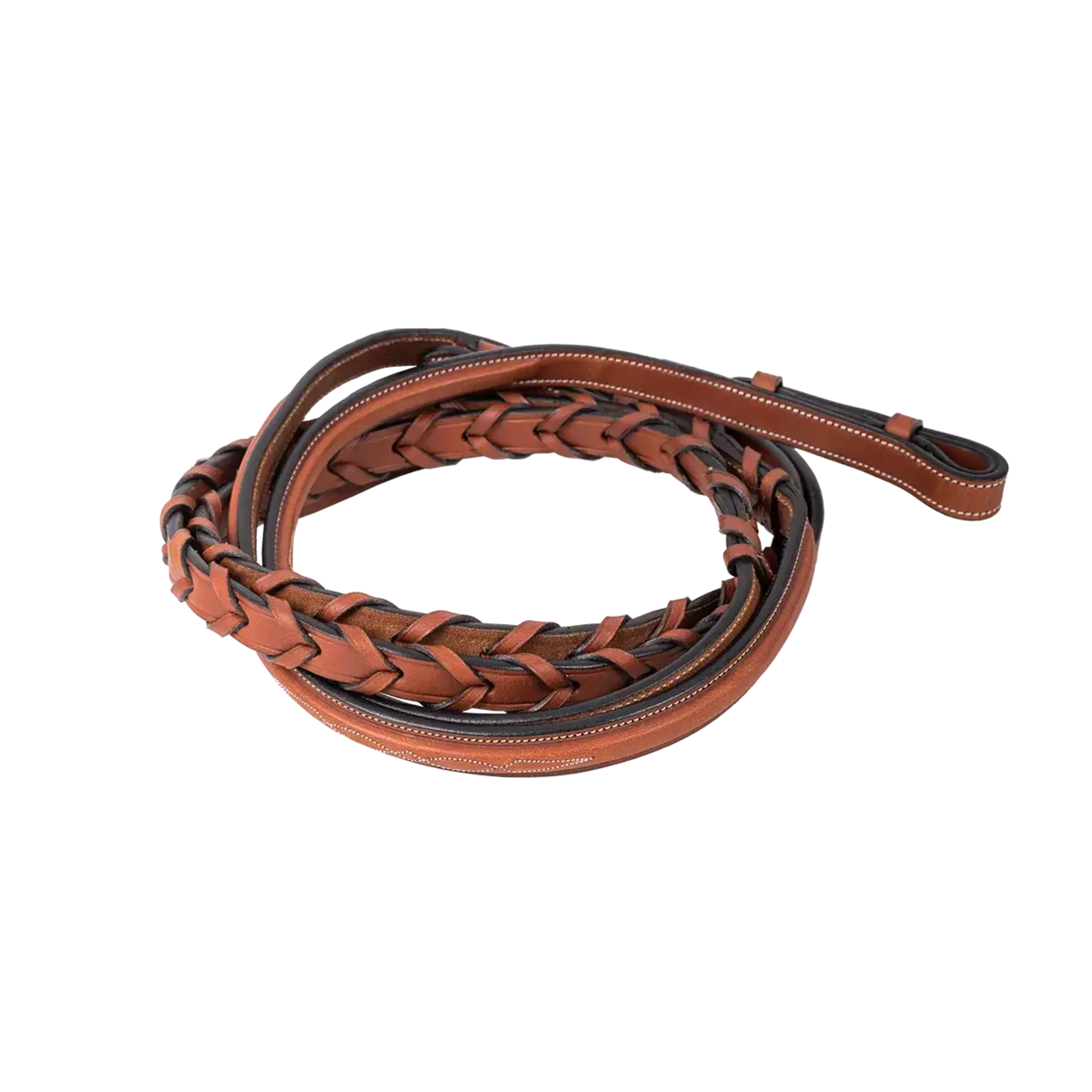 Butet RTR02 SMOOTH Butet 5/8” Laced Reins with Raised Fancy Stitch