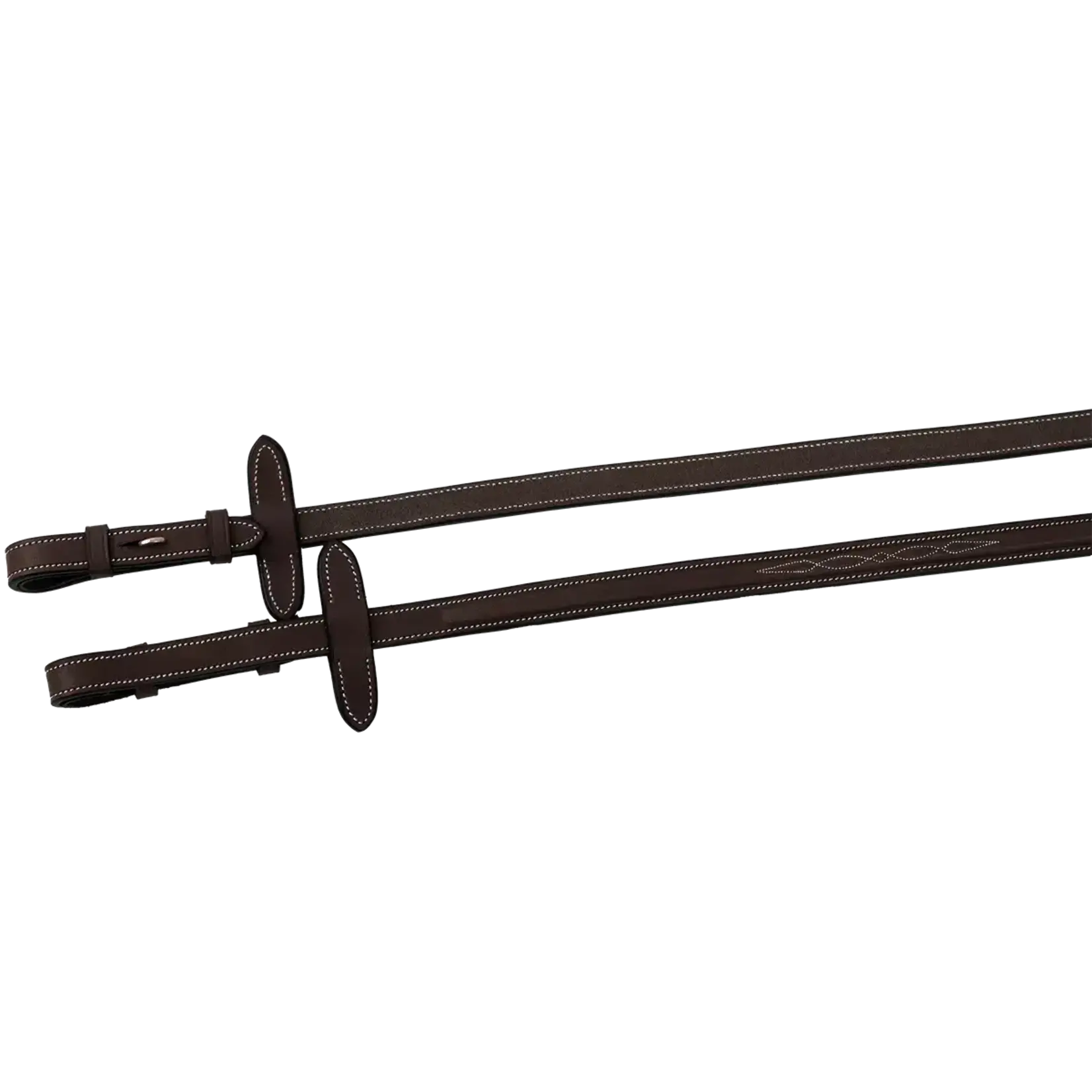 Butet RTR02 SMOOTH Butet 5/8” Laced Reins with Raised Fancy Stitch