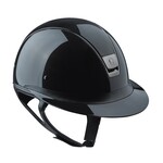 Samshield 2.0 Samshield Miss Shield Shadow Glossy Helmet w/ Black Chrome Trim & Blazon, Sold as a kit with coordinating liner (sold separately).