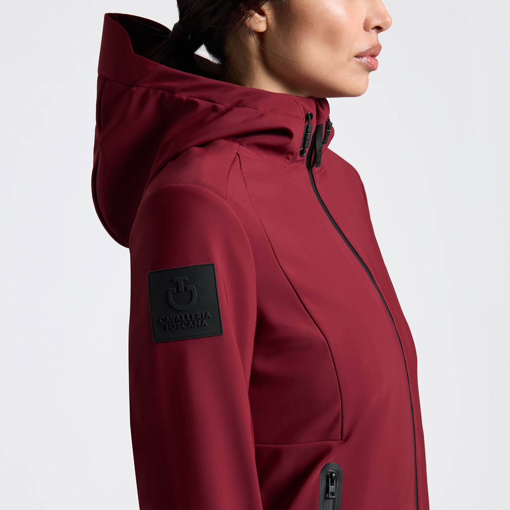 Cavalleria Toscana GID313 Cavalleria Toscana Women's Thermal Hooded Performance Jacket