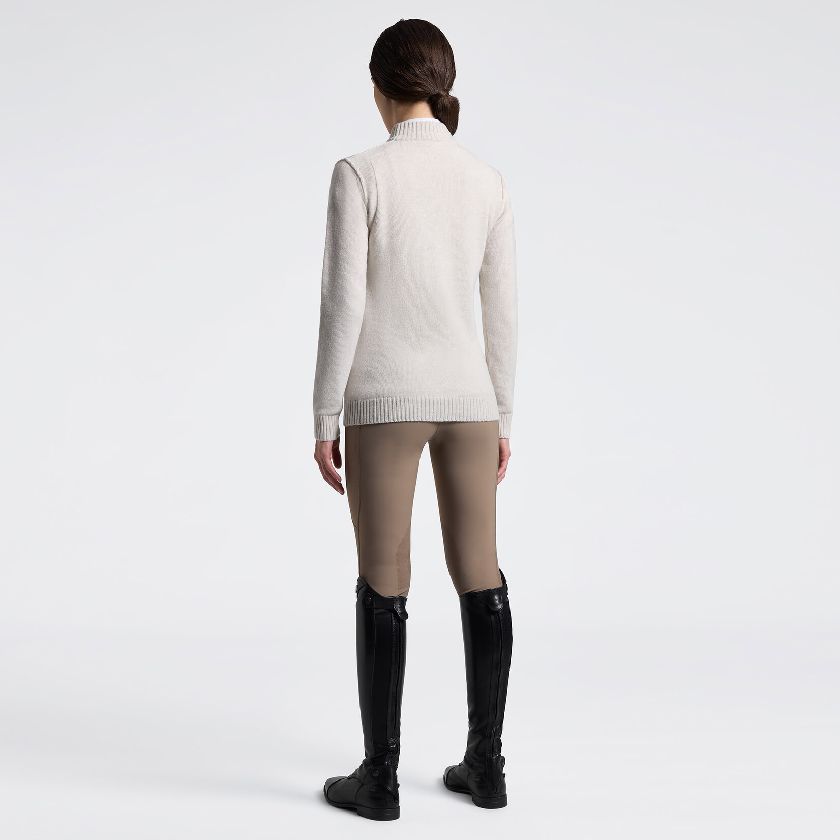 Cavalleria Toscana MAD153 Cavalleria Toscana Pure Wool Half Zip Turtleneck Sweater