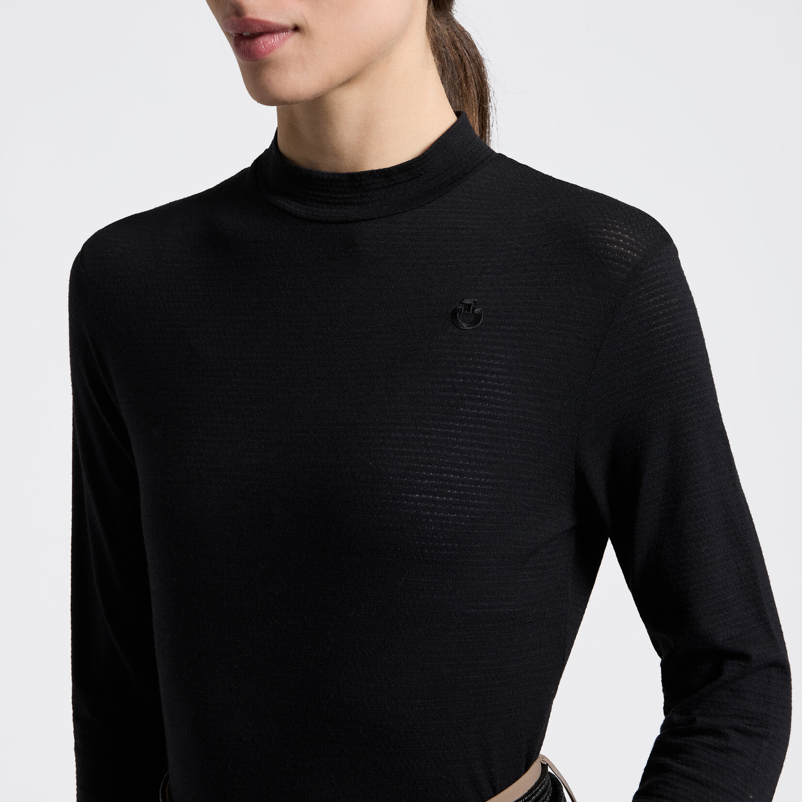 Cavalleria Toscana TSD089 Cavalleria Toscana Women's Long Sleeve Tech Wool L/S Performance Shirt