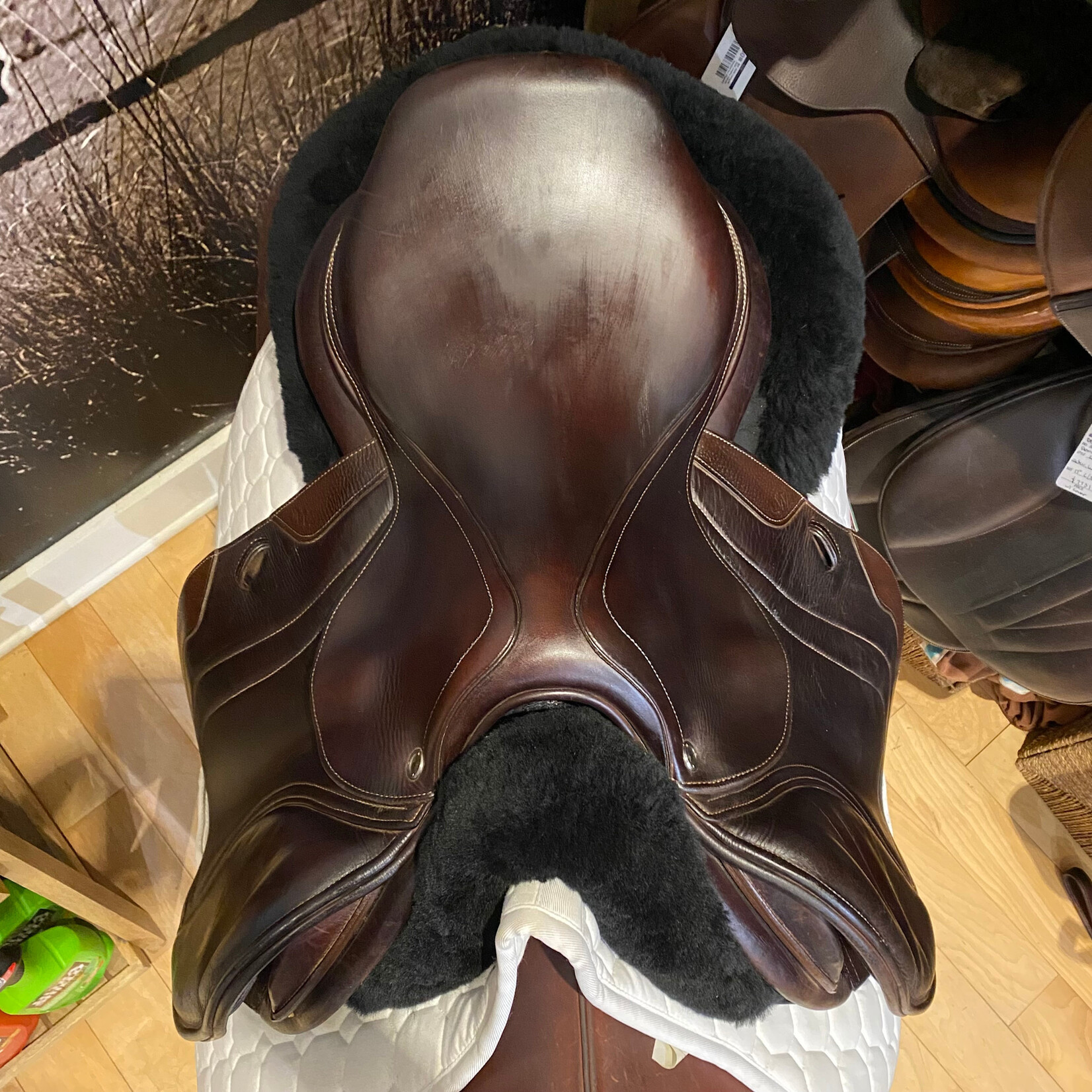 CWD #22 90942 Consigned CWD SE01 Saddle 17.5" TR Seat (Flat Seat) 3C (forward) Flap, PA & RT panels , includes 54" CWD Lined leathers
