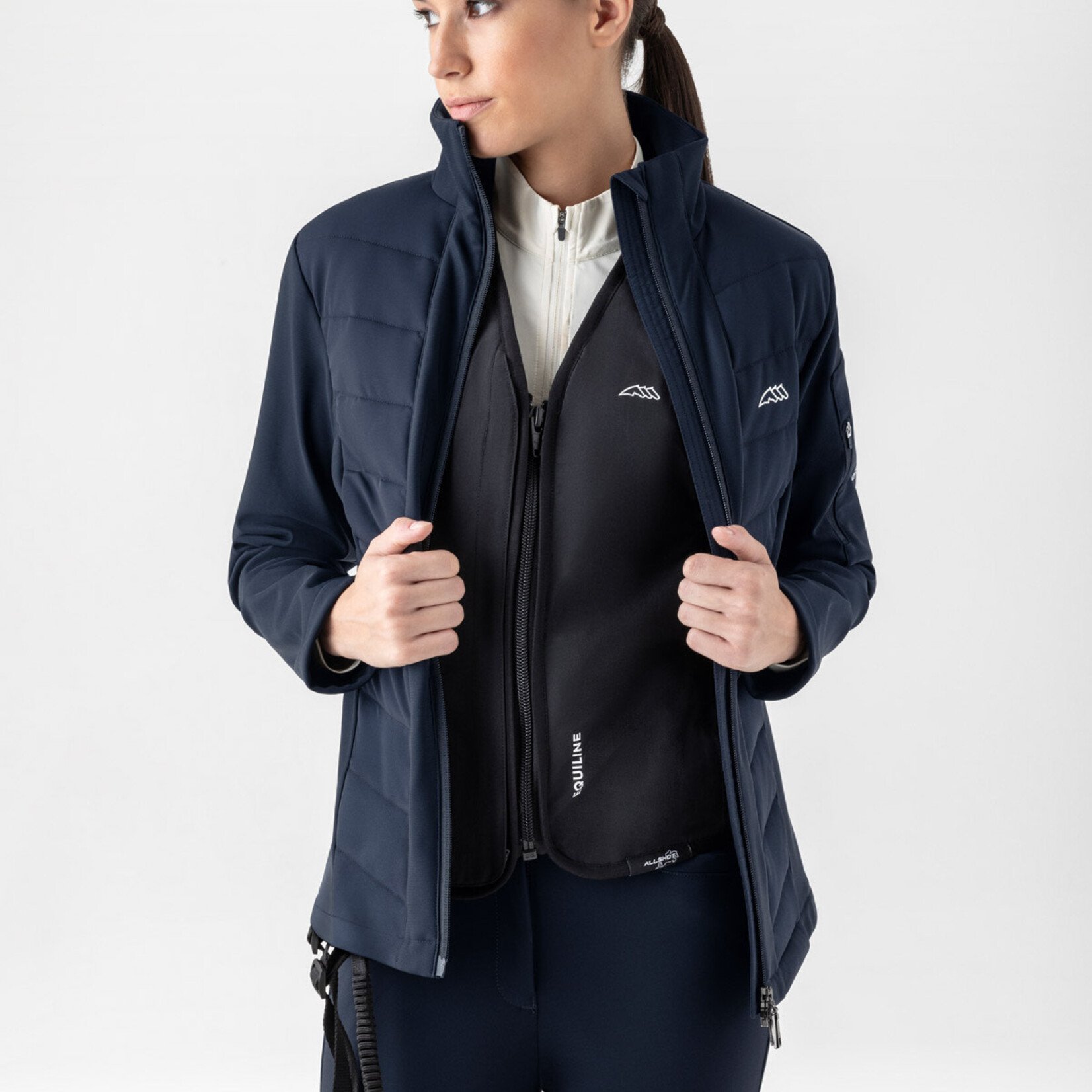 Equiline R09871 Equiline Entrec Women's and Girl's AirVest Compatible Softshell Jacket