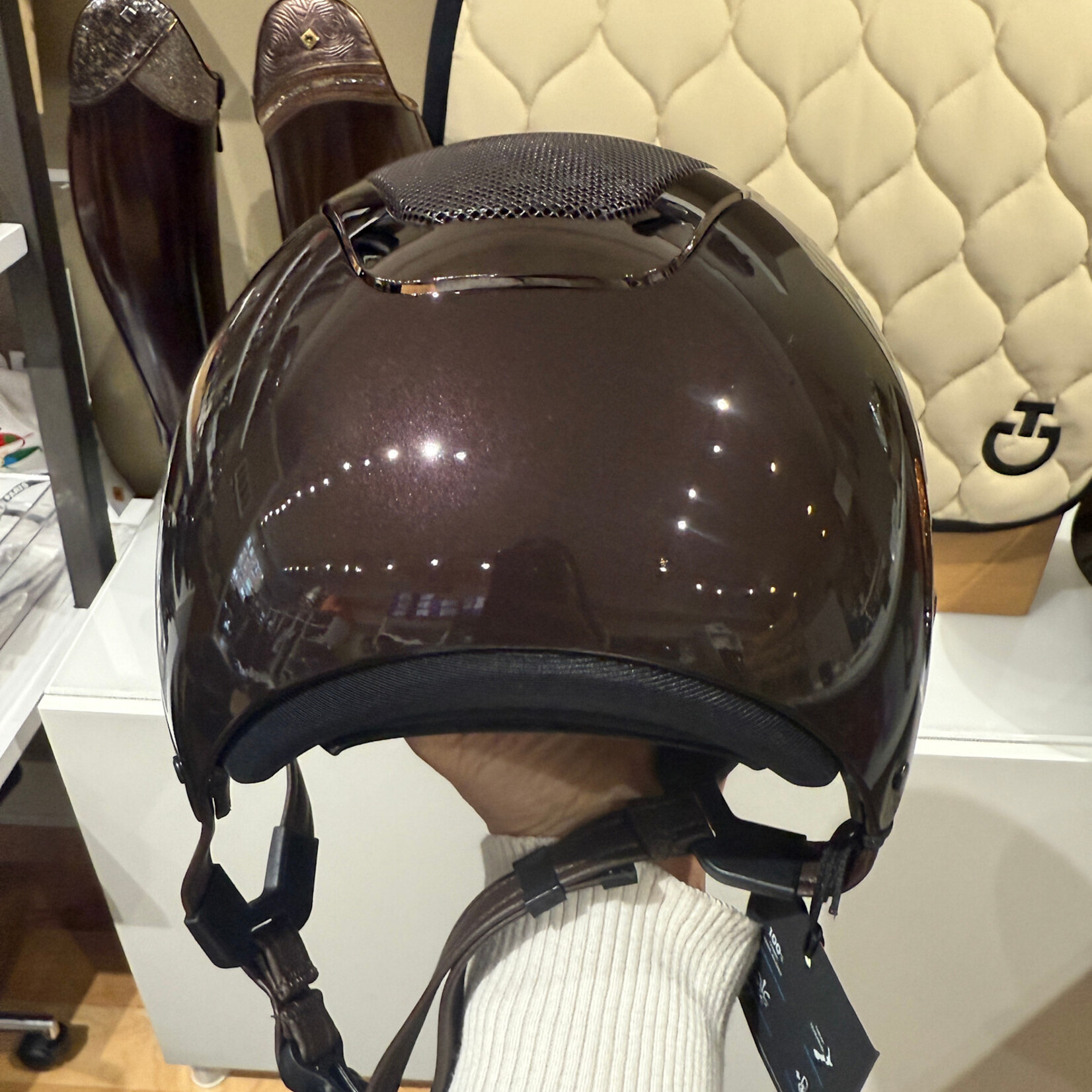 KASK Equestrian Kask WG11 Star Lady Pure Shine Chrome Helmet- Sold as a kit with coordinating liner (sold separately)