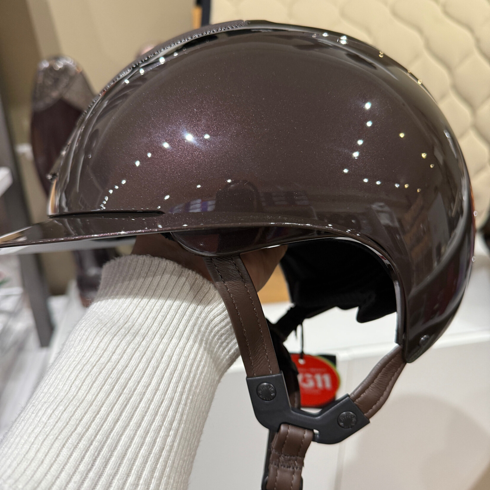 KASK Equestrian Kask WG11 Star Lady Pure Shine Chrome Helmet- Sold as a kit with coordinating liner (sold separately)