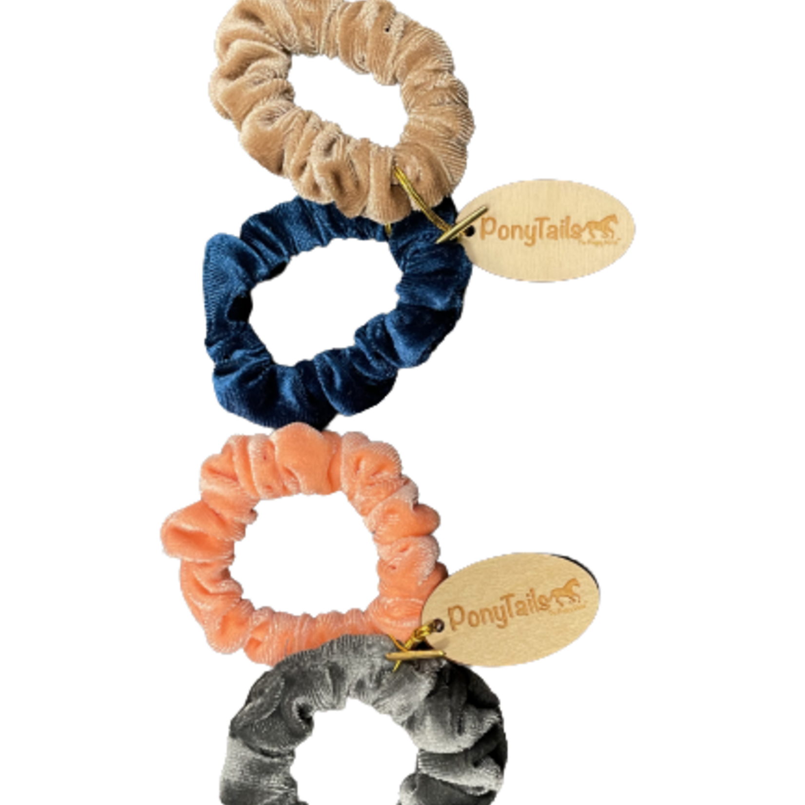 The Preppy Horse Preppy Horse Mini Velvet Scrunchie