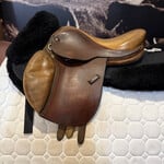 Beval Consigned Bevals Junior Saddle 13”, reflocked in wool at one point, no cover, a great first saddle!
