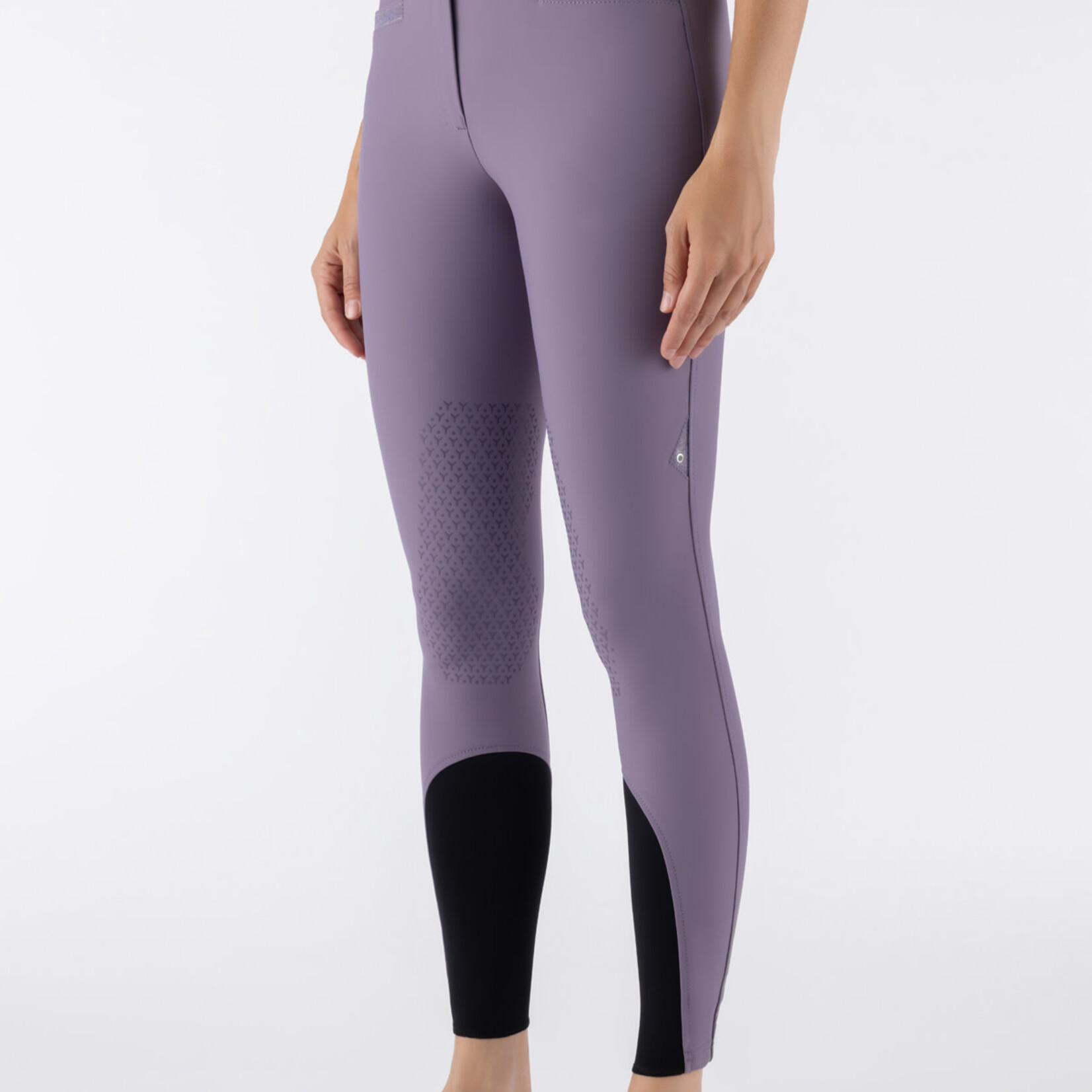 Equiline N08606 Equiline Crystalek High Waist Knee Grip Breech with Crystal Inserts in BX-Tech