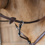 Dy'on NE05W Dy’on 1/2" Rubber Reins with 7 leather loops and plaited finish w/ Nickel Hardware