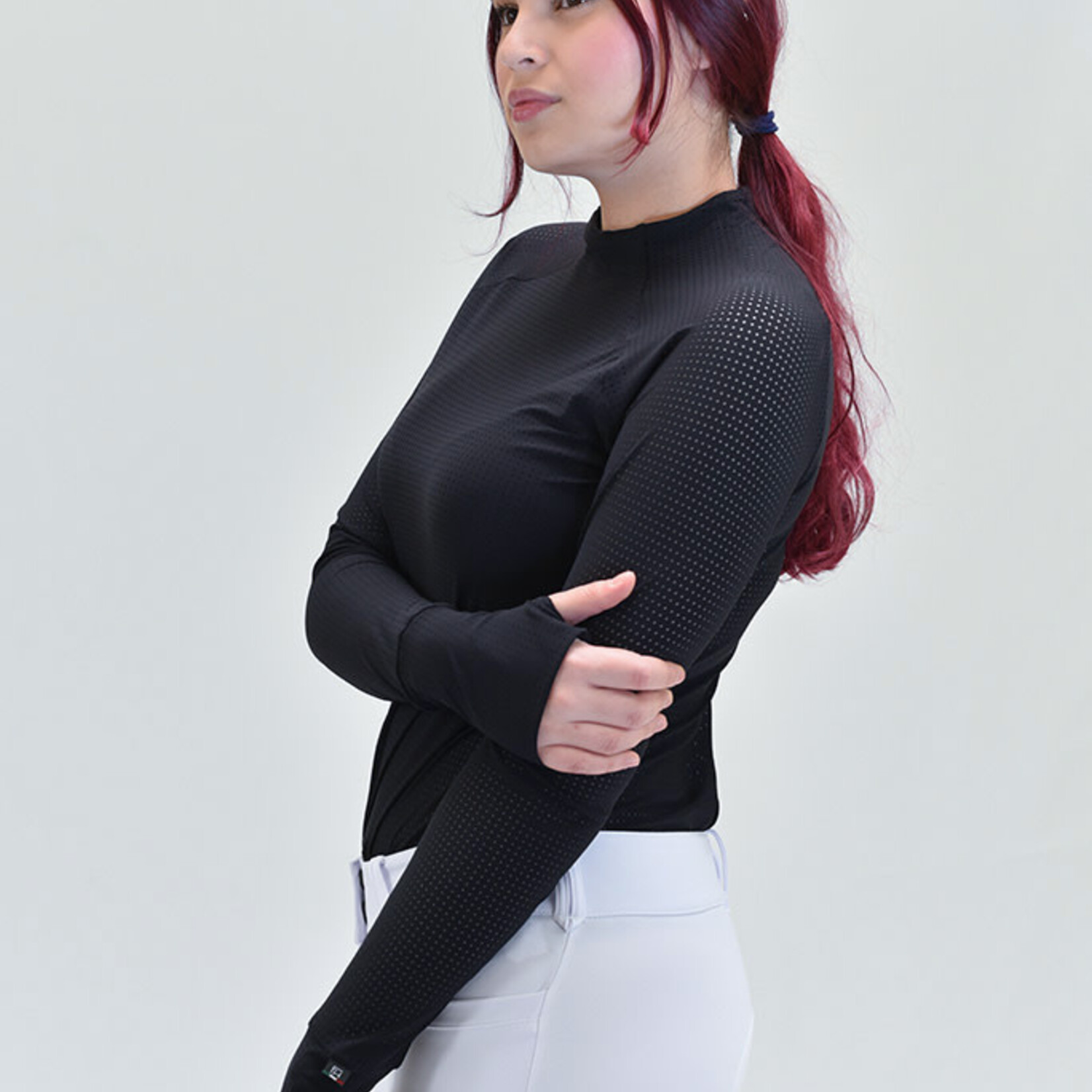 For Horses For Horses Willa Silky Air Perforated Long Sleeve Schooling Sun Shirt