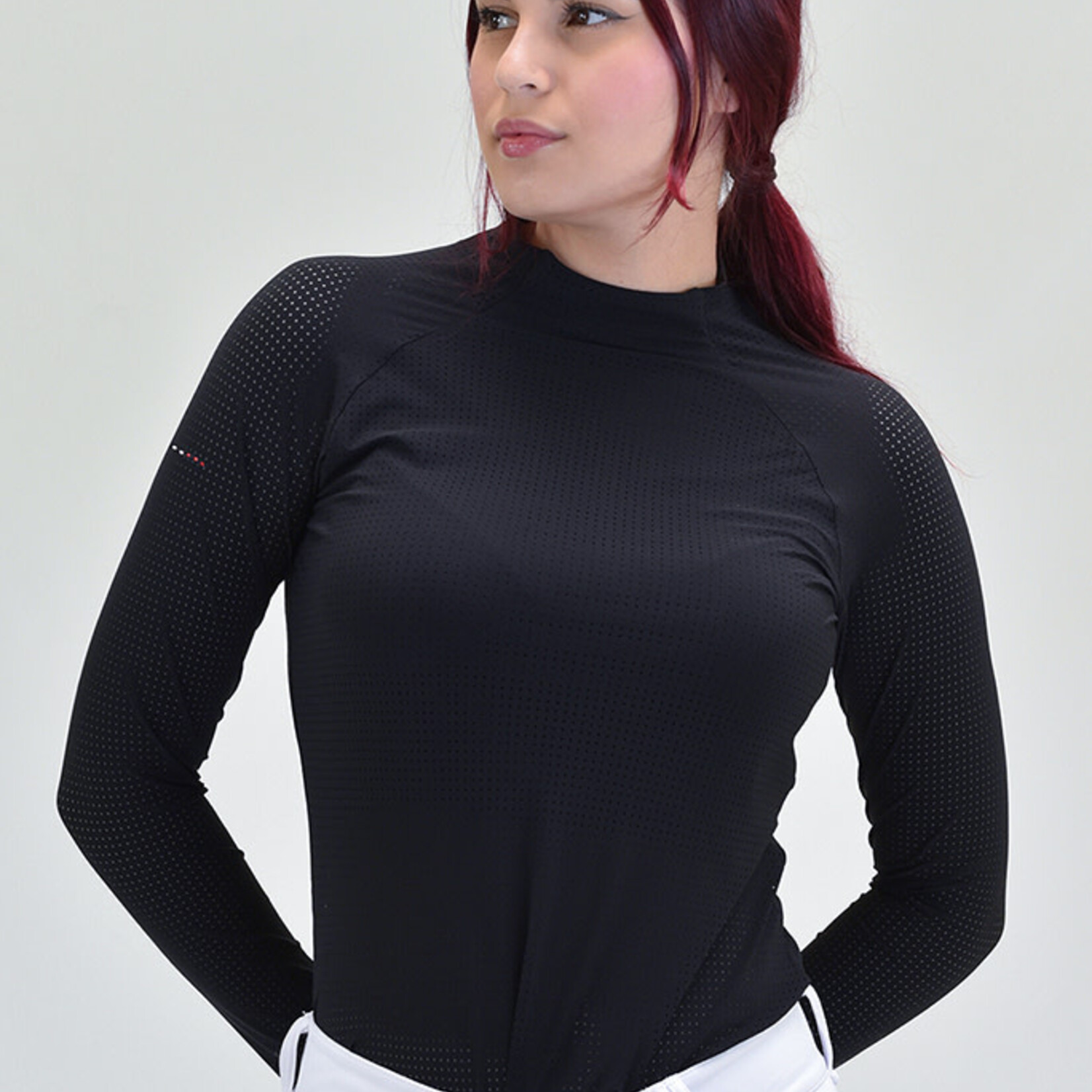 For Horses For Horses Willa Silky Air Perforated Long Sleeve Schooling Sun Shirt