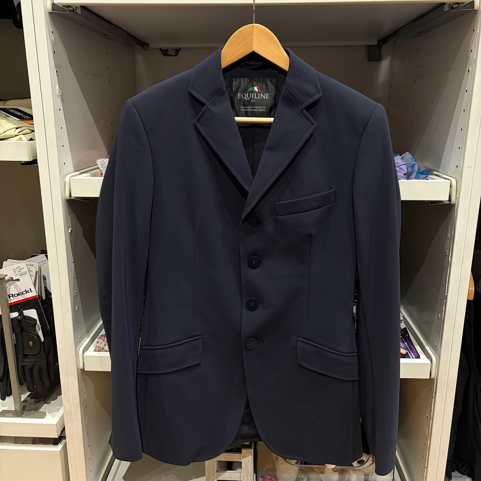 Cavalleria Toscana Consigned Equiline Men's Hank Hunter Show Jacket Blue 40 - New condition. New would cost $889
