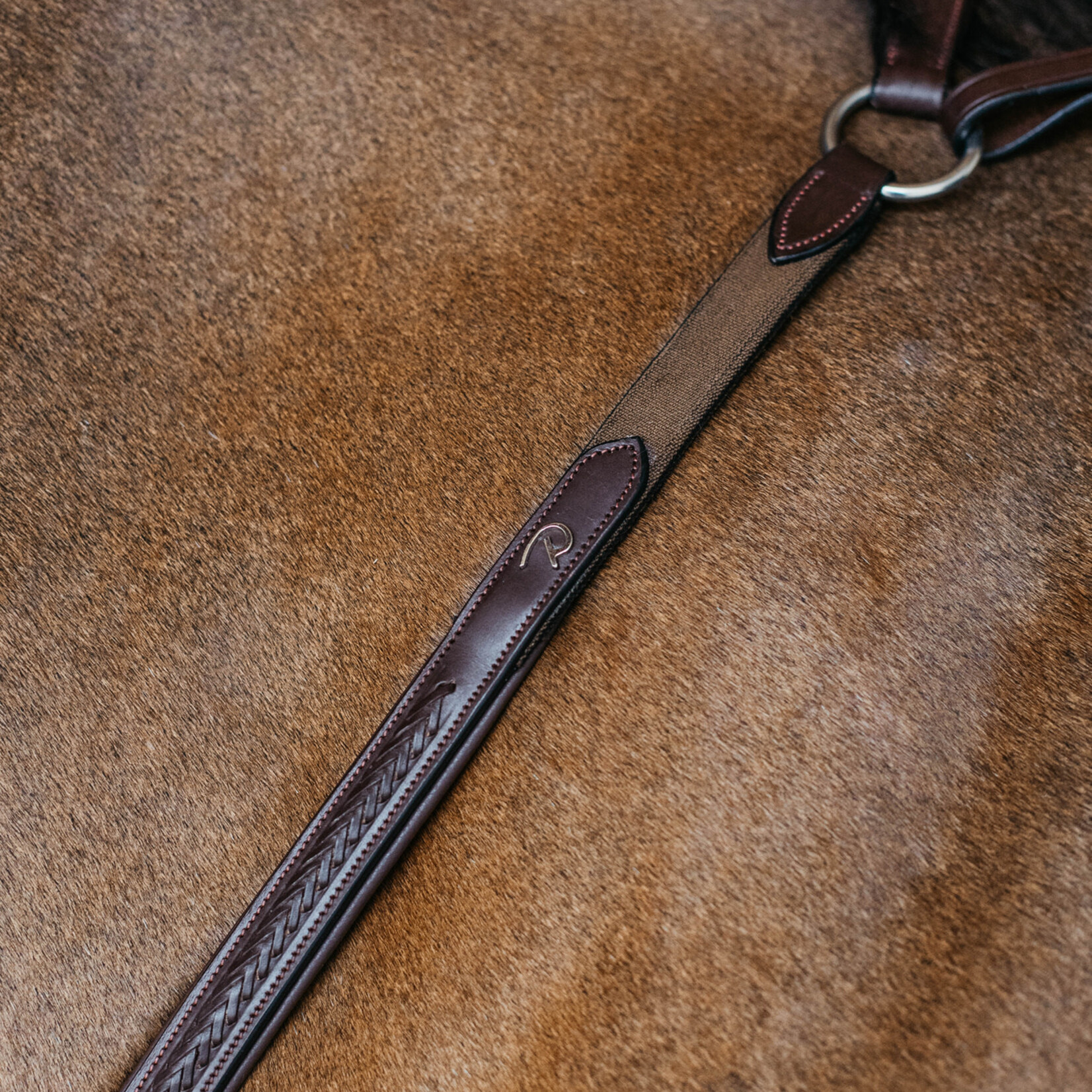 Dy'on NE06H Dy’On Anatomic Plaited Bridge Breastplate w/ Nickel Hardware