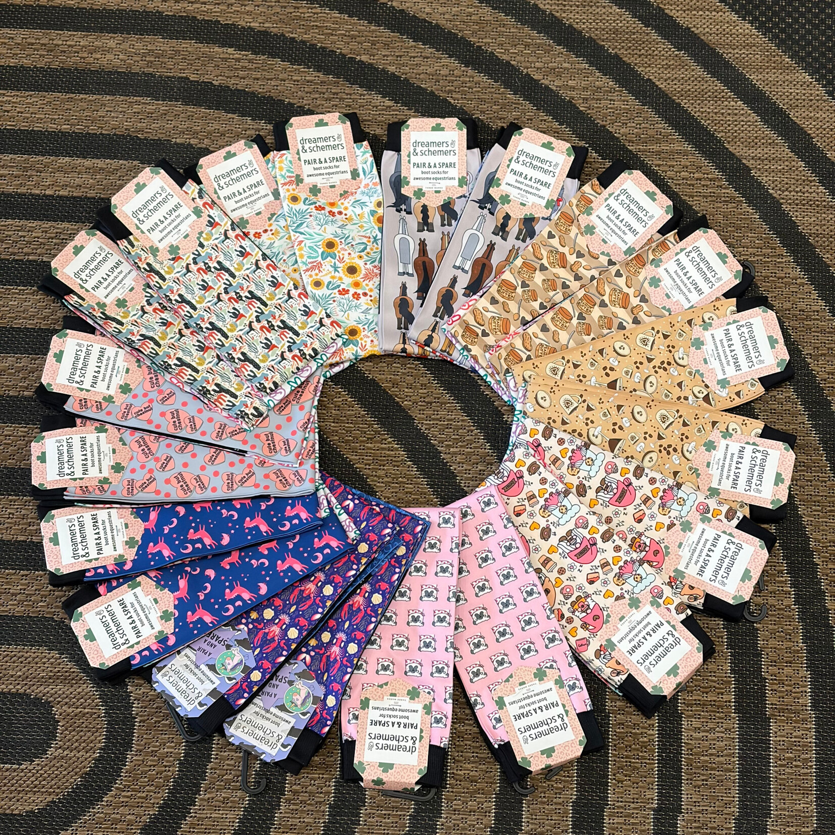 Dreamers and Schemers Boot Socks, Pair and a Spare