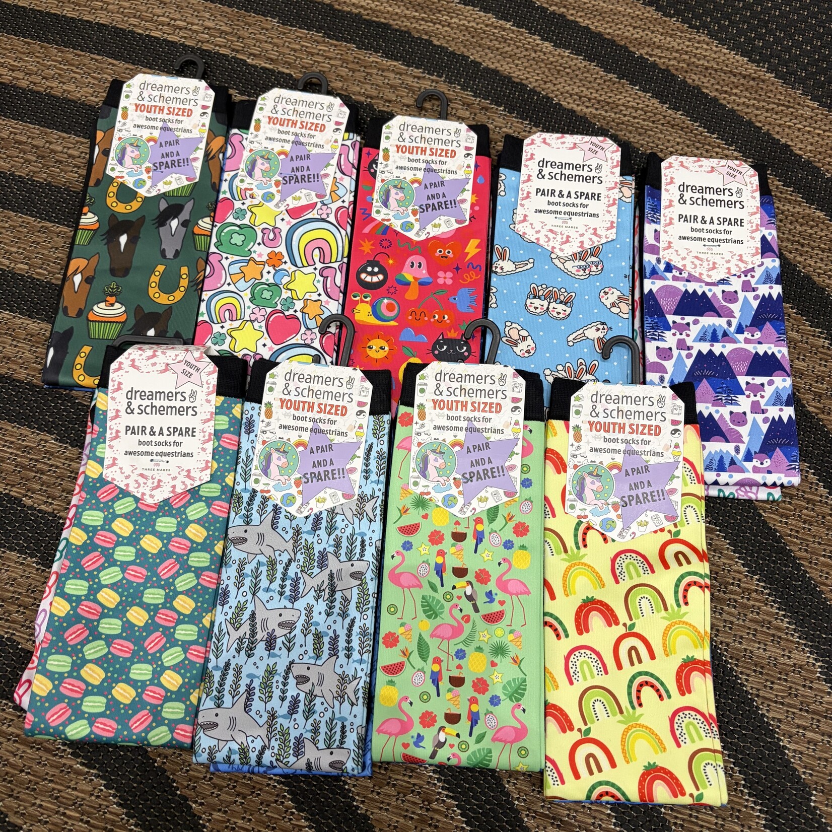 Dreamers & Schemers Youth Boot Socks Spare and a Pair