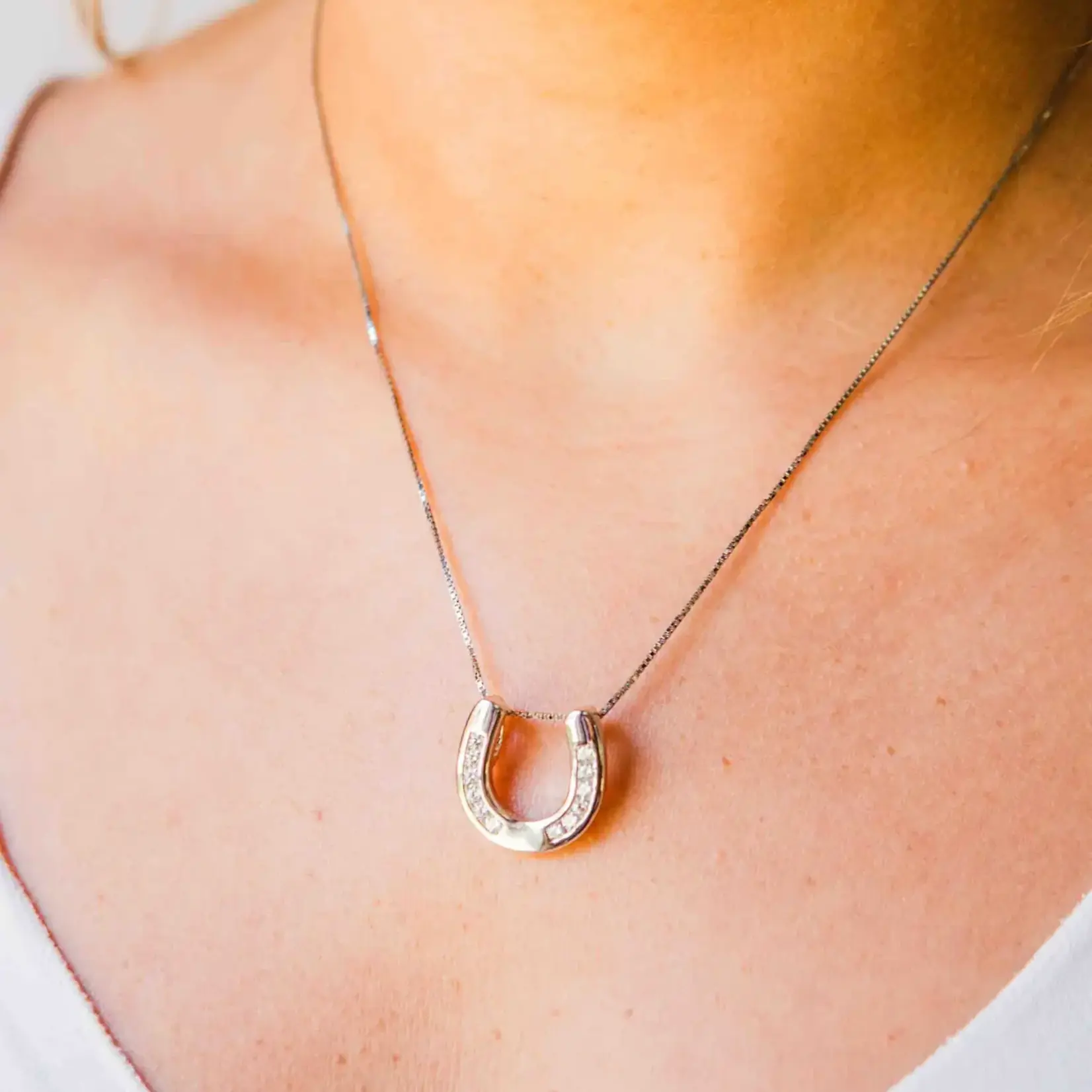 Kelly Herd Jewelry Kelly Herd Large Horseshoe Pendant - Sterling Silver