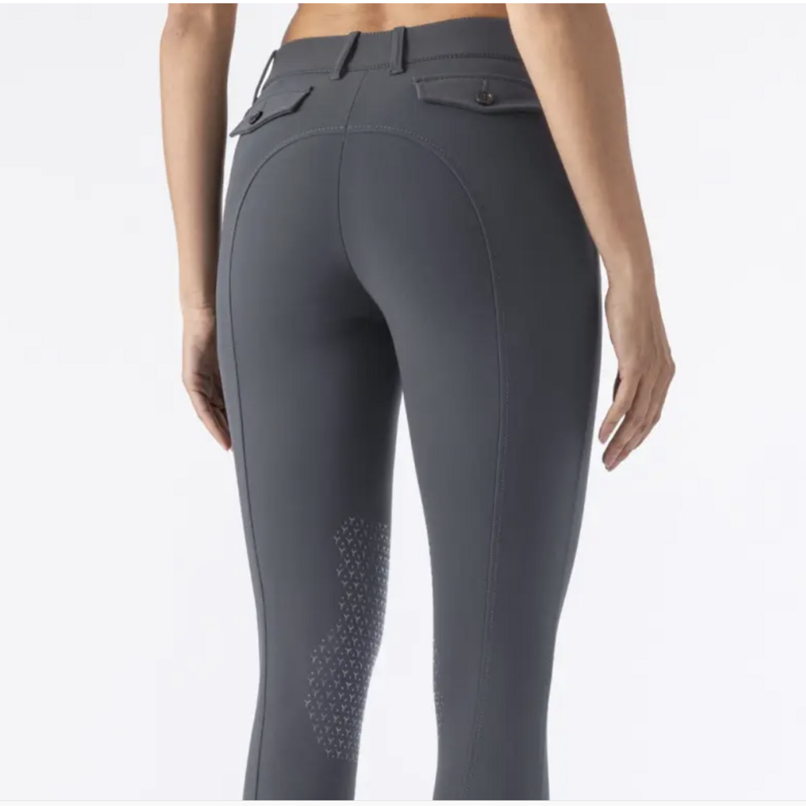 Equiline N08604 Equiline Ladies Atirk Knee Grip Breech in Summer Ash Light Fabric