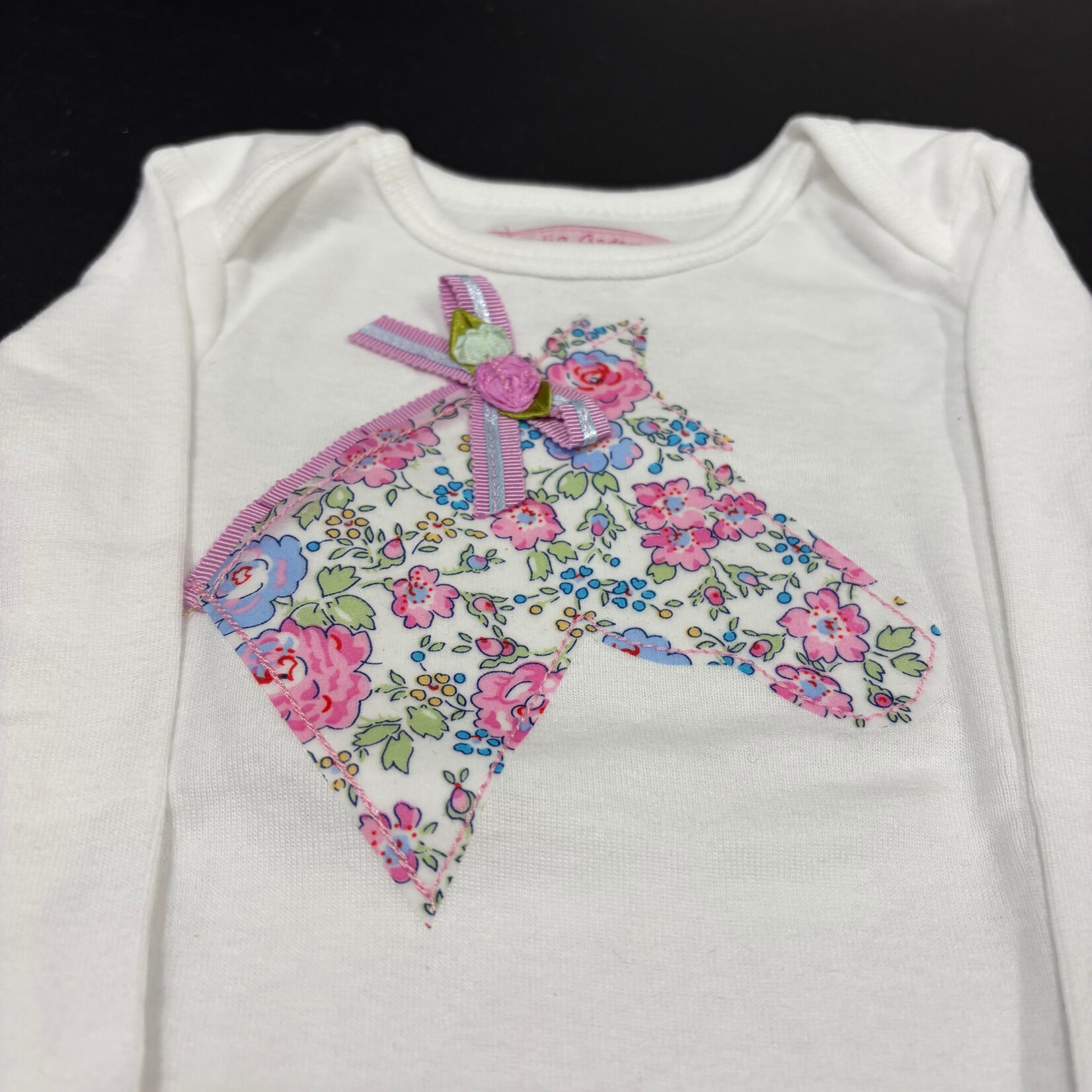 Claudia Anderson Girls Long Sleeve Bodysuit w/Horse Head