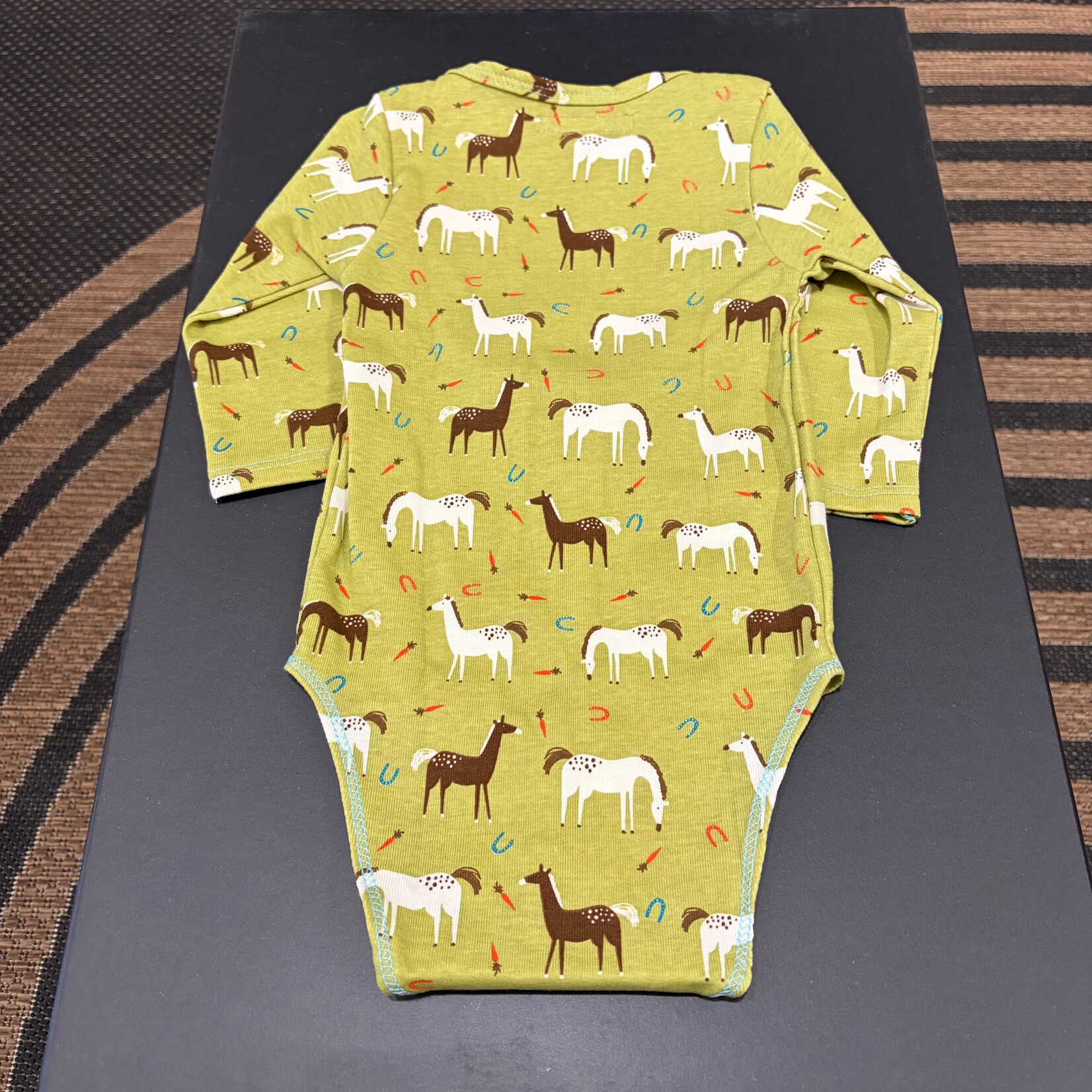 Claudia Anderson Boys Long Sleeve Bodysuit w/Horse Head