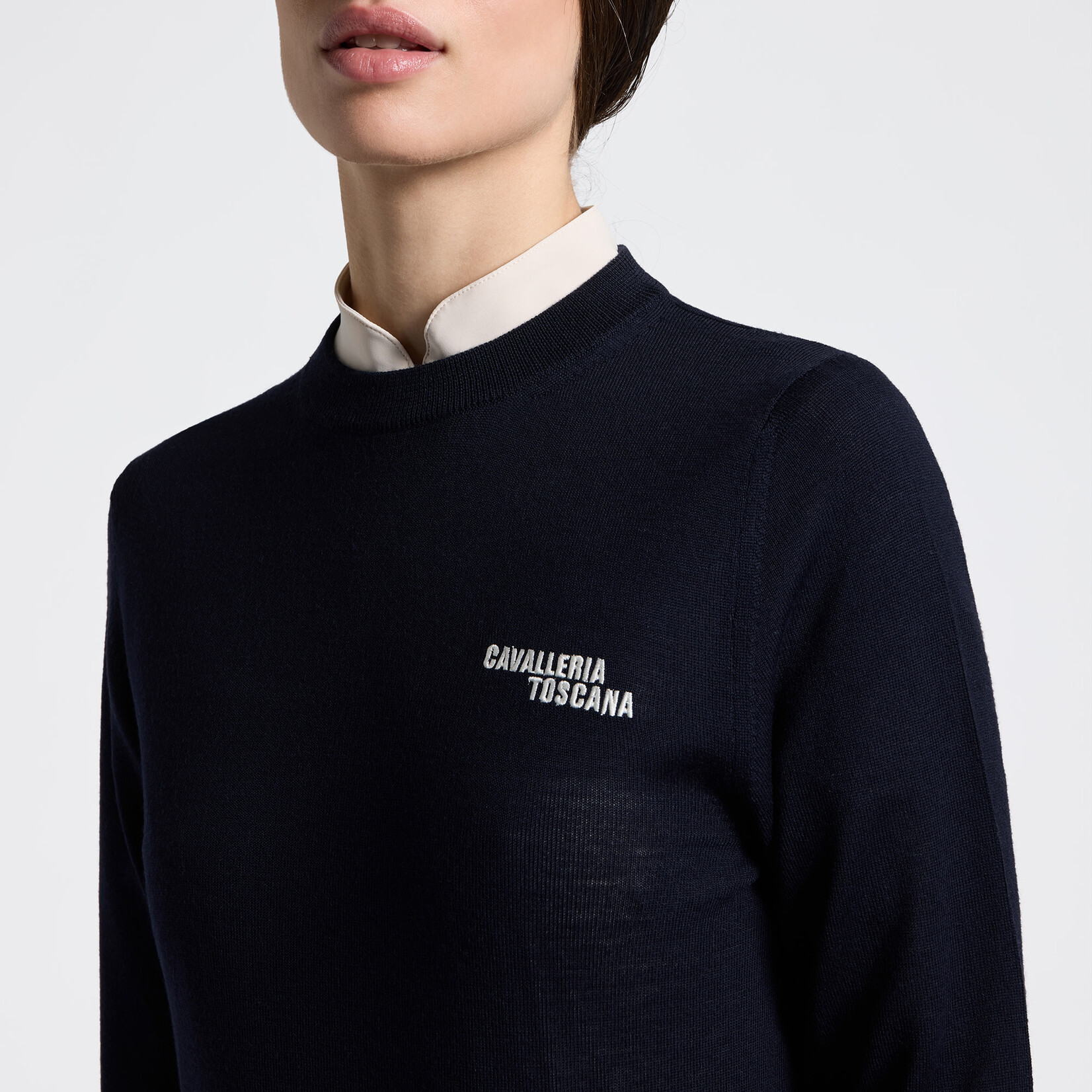 Cavalleria Toscana MAD160 Cavalleria Toscana Merinos Crew Neck Sweater