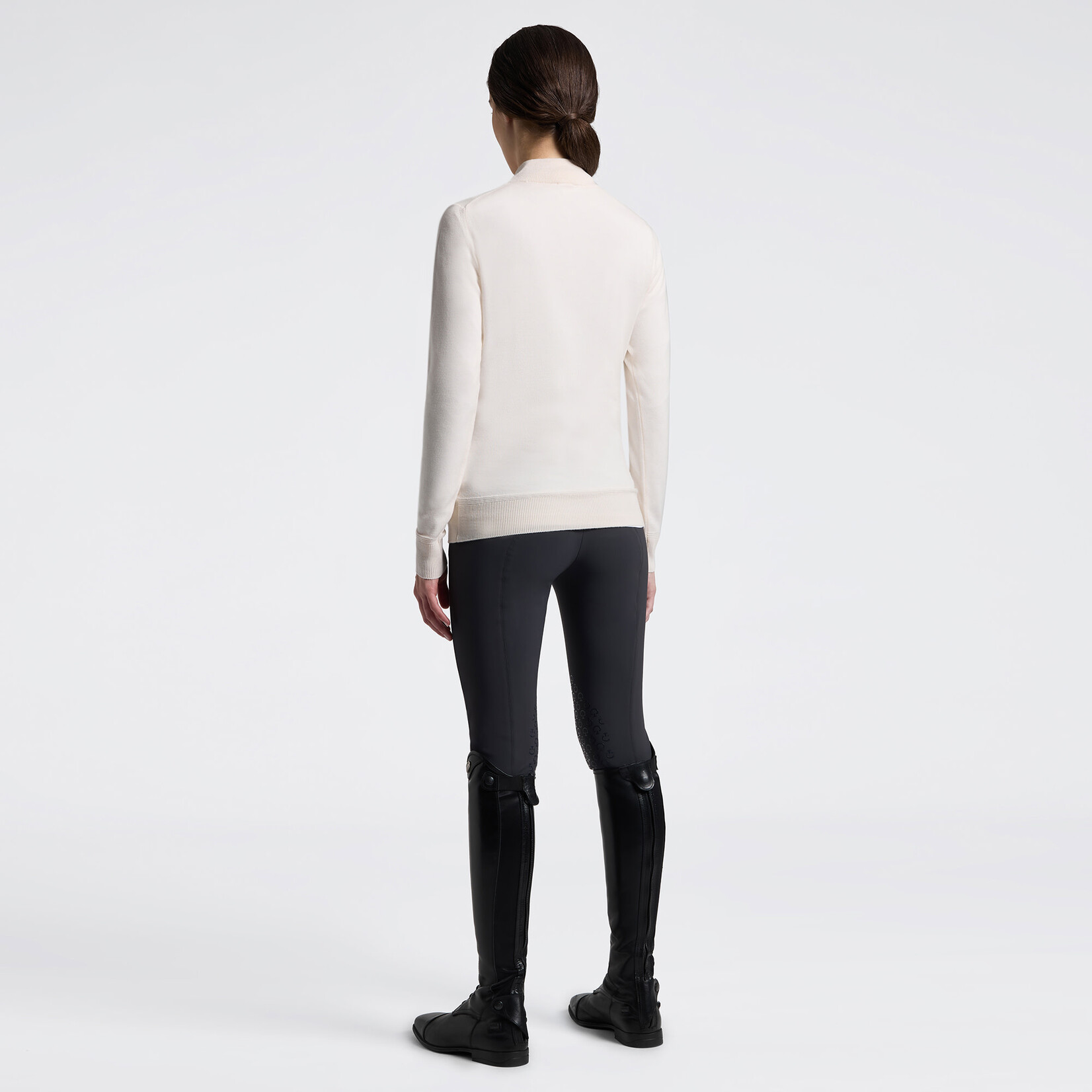 Cavalleria Toscana MAD158 Cavalleria Toscana Merinos Half Zip Turleneck Sweater