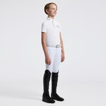 Cavalleria Toscana CAO034 Cavalleria Toscana Boys S/S Jersey w/Embroidery Script Logo Competition Shirt