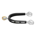 47561 009 55  Herm Sprenger Ultra Fit Extra Grip Spurs with Balkenhol Fastening, Stainless Steel, 25mm (1") - Vertical Comfort Roller