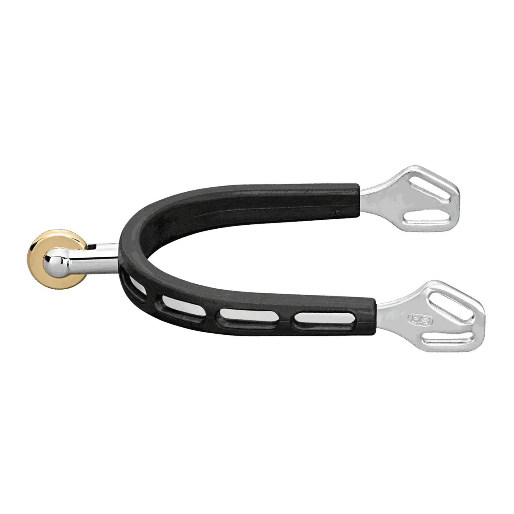 47561 009 55  Herm Sprenger Ultra Fit Extra Grip Spurs with Balkenhol Fastening, Stainless Steel, 25mm (1") - Vertical Comfort Roller