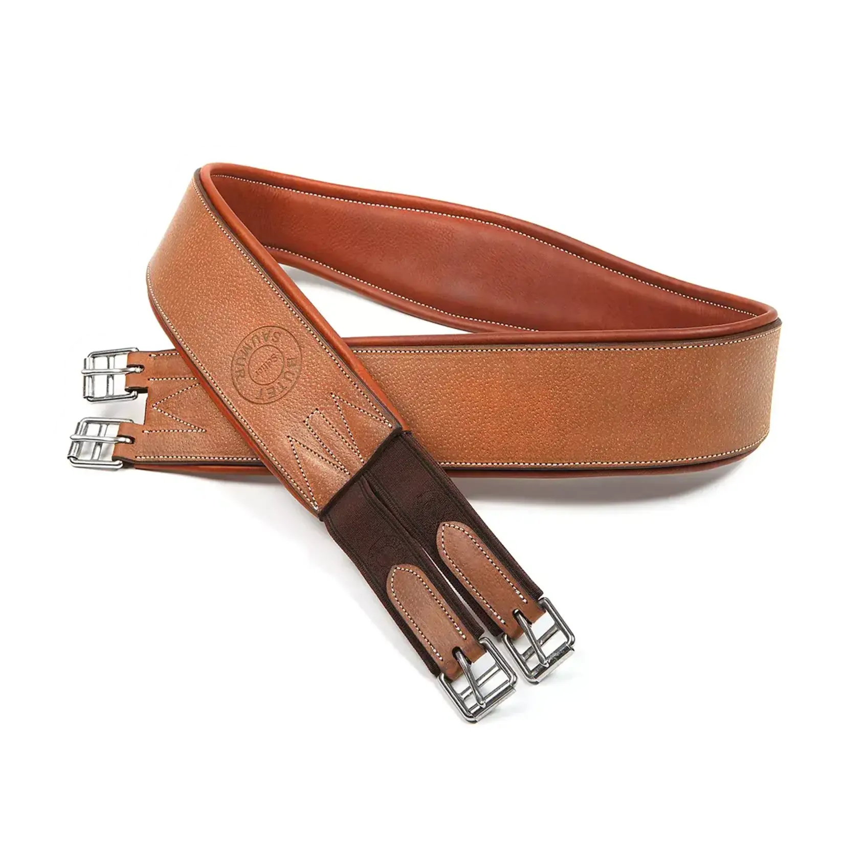 Butet SCL09 Butet Hunter Girth, w/ NO D Rings, Contour, Single Elastic End