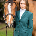 Equiline M00836 Equiline Ladies Elyssa B-Move Unlined Jacket, Gunmetal buttons