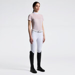 Cavalleria Toscana CAD276 Cavalleria Toscana Women's Perforated Jersey Inserts  S/S Competition Shirt