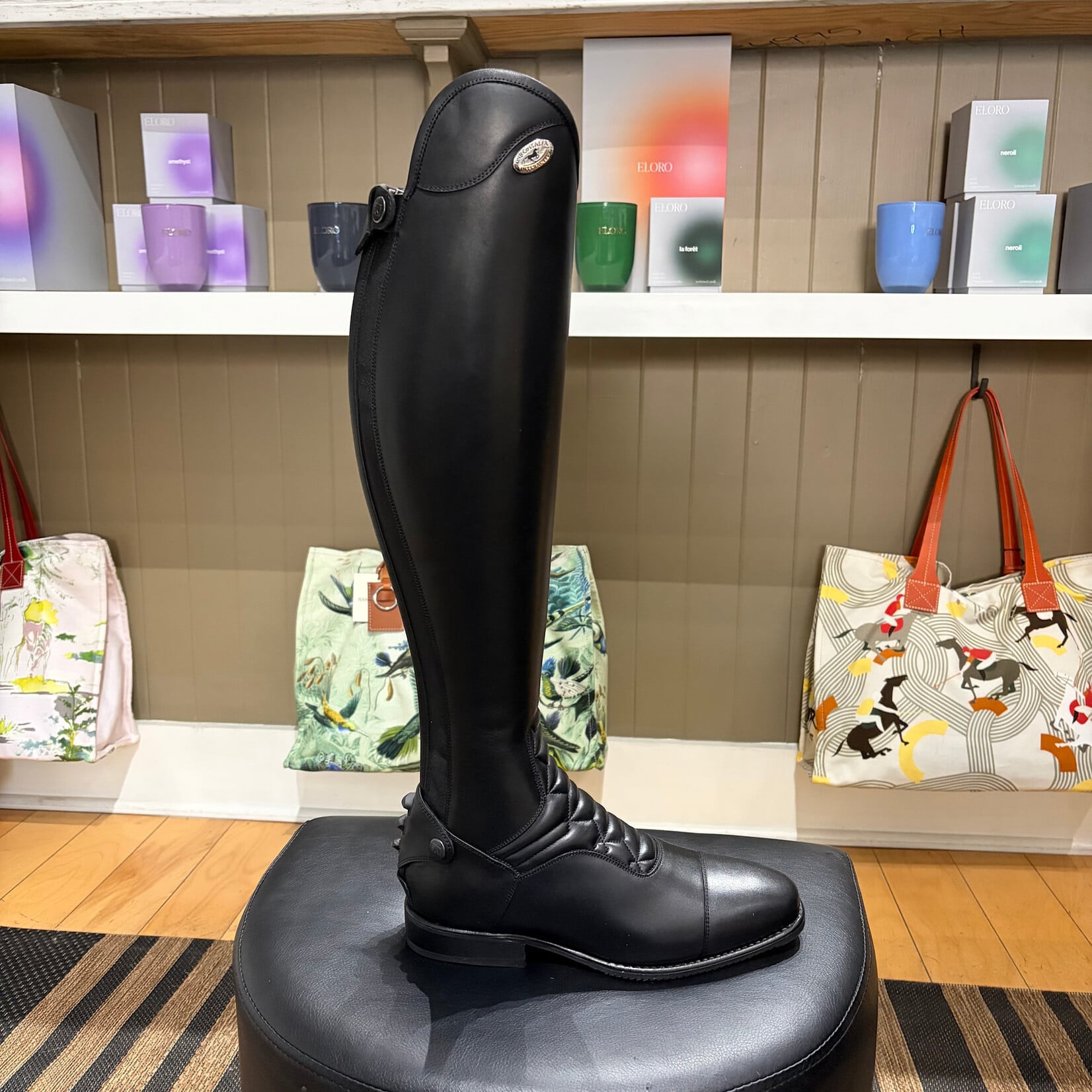 Tucci DeNiro Levante Dress Boot, Levante Top Shape, Rear Zipper w/ Poppers, Inner Patch in Bull Leather, Padded Sock Saver, 3 level Spur studs