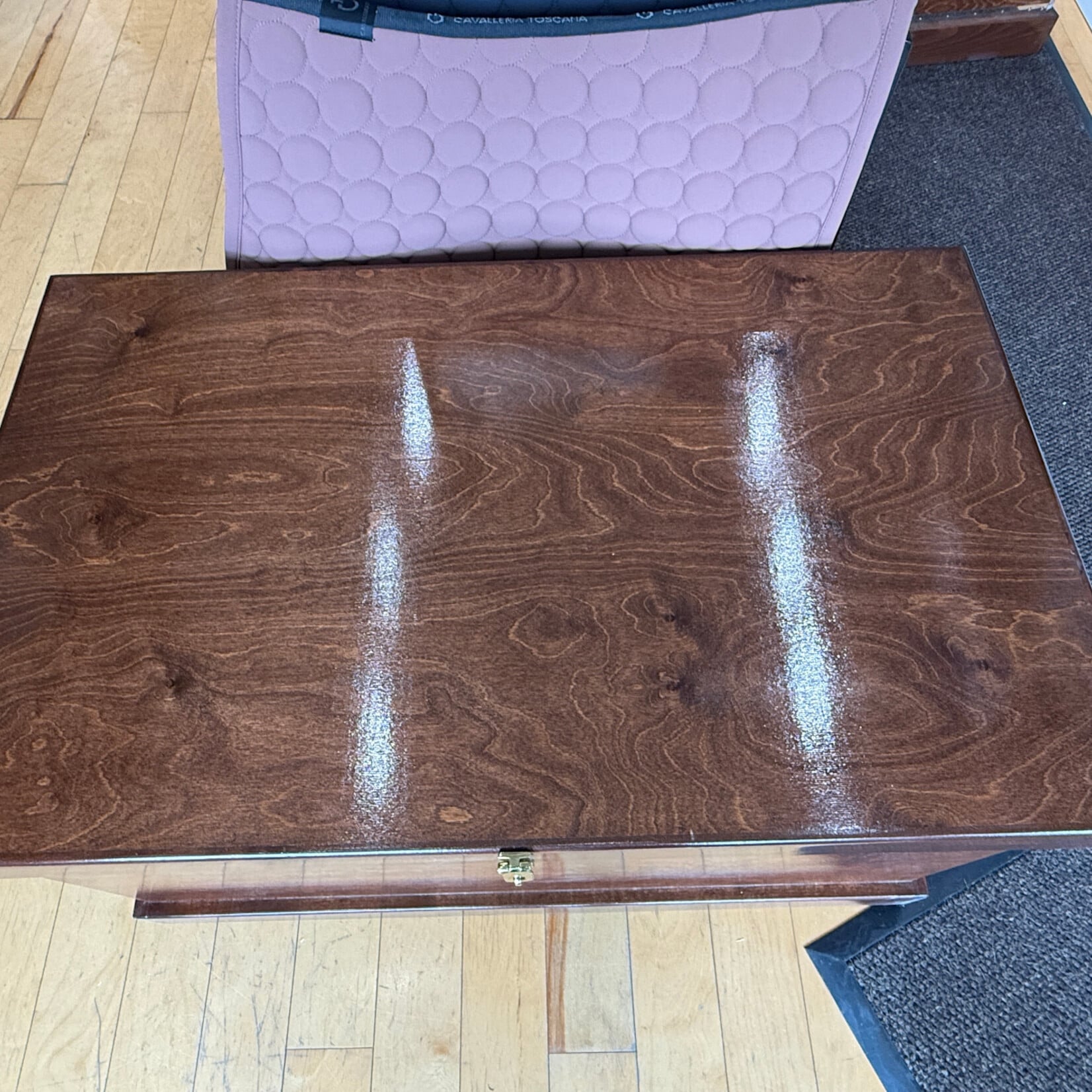 Phoenix West Ready-Made Custom Phoenix West Heritage Tack Trunk w/ Flat Lid & Finished Interior, Includes Flat Lid & Tote