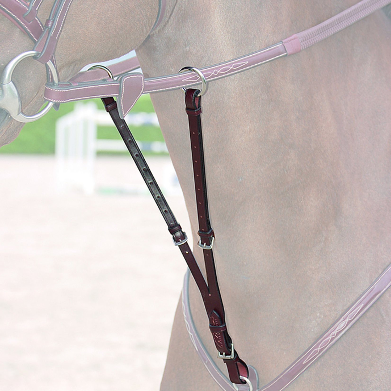 Dy'on US07A Dy’On Hunter Collection Running Martingale Attachment w/ Silver Hardware